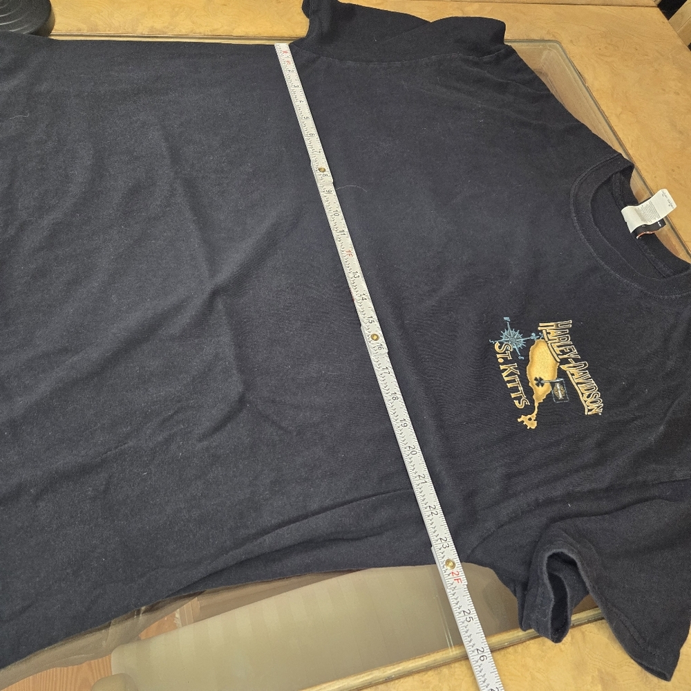 Rare Harley Davidson St Kitts Graphic Tee Shirt - Picture 9 of 9